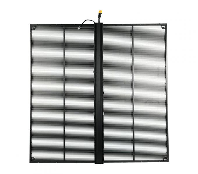 Indoor Fixed Installation 1000x1000mm Transparent LED Screen With Aluminum Frame And High Refresh Rate 3840hz 3