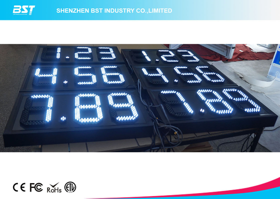 Waterproof 8&quot; Led Gas Price Display Ip67 / Electronic Gas Price Signs