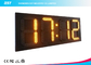 Simple 22" Yellow Led Clock  Display / 24 Hour Digital Wall Clock