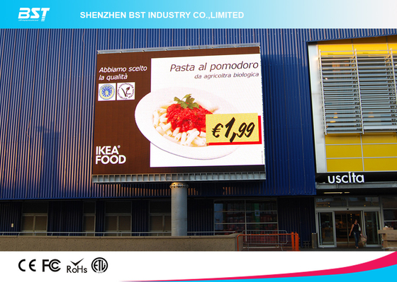 1/4 scan P10 1R1G1B Outdoor Advertising LED Display For Airport / Hotel  with 160X160mm Module