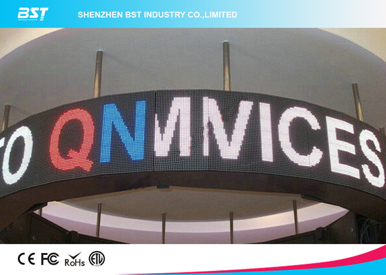 Wall Mounted Flexible P10 Outdoor Full Color Led Display For Advertising