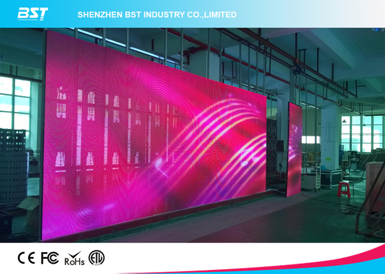 High Definition P15.625 Transparent LED Screen , Mobile Media Stage LED Display