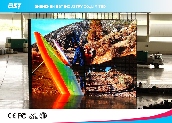Windproof outdoor Rental Transparent LED Screen Pixel Pitch 10mm Led Display