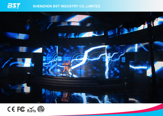 Commercial Rental Led Display Video Wall Screen With H 140°/ V 140° View Angle