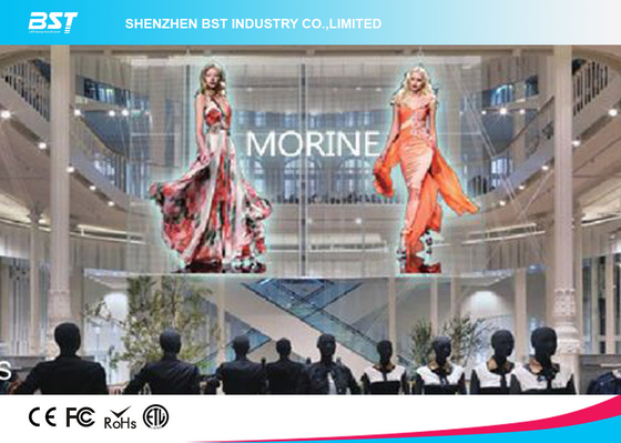 Perfect Advertising Solution for Shop Windows Transparent Led Screen Video Display