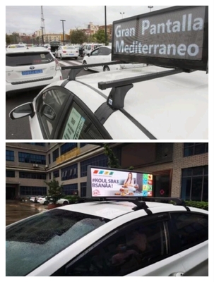 Full Color P2.5 Taxi Top LED Display Outdoor High Brightness 3000nits LED Screen In The Day And Night
