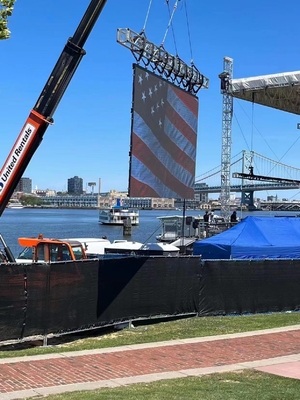 P3.9 500*1000mm Outdoor Rental Led Screen 7680HZ for stage events