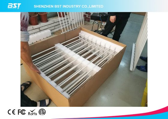 Flexible Transparent LED Curtain 10000 Dots Per Sqm 1920hz For Shopping mall