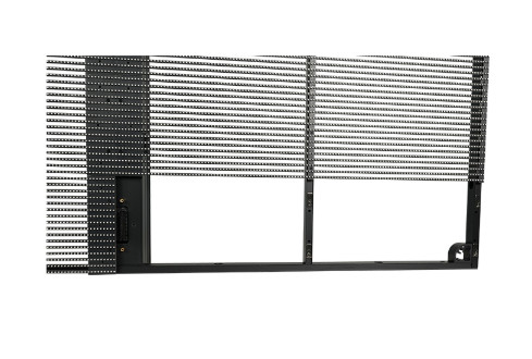 P3.9-7.8 Transparent Outdoor LED Display with High Brightness 5500nits and 3840Hz Refresh Rate