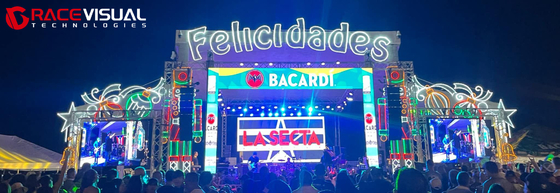 3.91mm Physical Pitch ORC Rental LED Display with 7680hz High Refresh Rate and A5s Receiving Card 500X1000mm