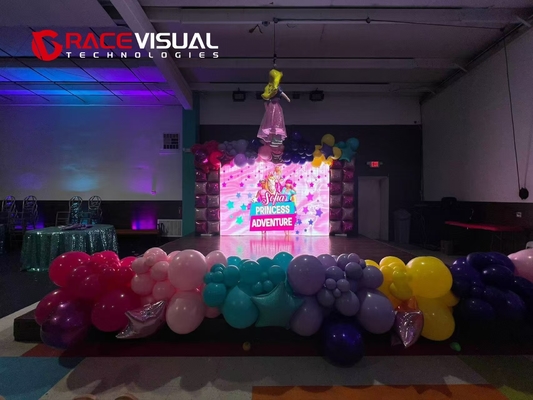 7680HZ 500x500mm IRA Series Indoor Rental LED Display with Module Resolution 64x64px and IP Rating IP40/IP21
