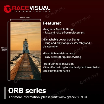 ORB Series LED Video Panel Designed For Outdoor Rental & Stage Application Pitch 2.6MM-4.8MM