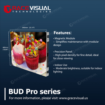 Professional Fixed Installation LED Screen – BUD Pro with HUB Connection for Effortless Expansion