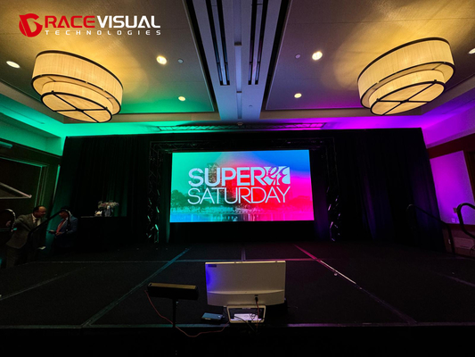 Professional Indoor Events Advertising LED Display IRB Series 600 nits Brightness 7680 Hz Refresh 500×500 mm Modular Cabinets