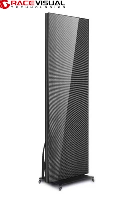 IP Series Indoor 640mmx1920mm Indoor LED Display Poster With Wheel Base, Individually Using Or Cascading