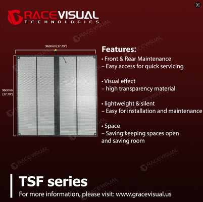 TSF Series Cutting-edge Transparent LED Screen For High-resolution Content Display