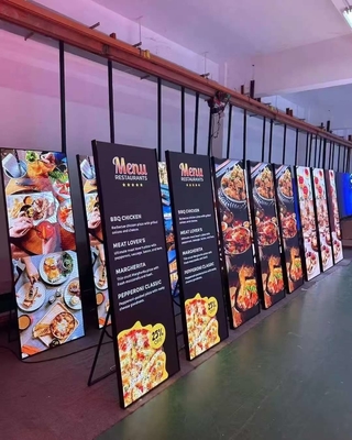IP Series indoor Poster LED Screen with individually used or linked together functions