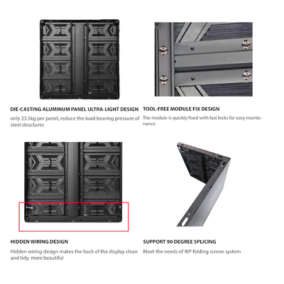 Ultra Lightweight LED Display with Higher Precision Die-casting Aluminum Panel Material 3840hz Refresh Rate in OE Series