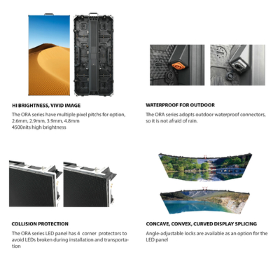 ORA series LED panel, 7680hz, for outdoor rental & stage application