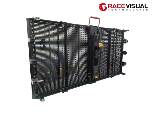 P3.9-7.8mm Transparent Outdoor Rental LED Display 1Mx0.5M 7680Hz Refresh Rate 5000nits Brightness