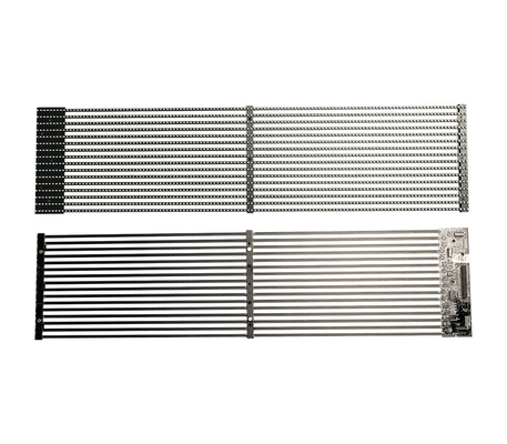 Customizable Transparent LED Strip Mesh Display – Ideal for Fixed Indoor & Outdoor Applications