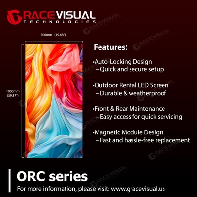 ORC Series – Shape Without Limits: Modular Outdoor Rental LED Walls with Magnetic Versatility