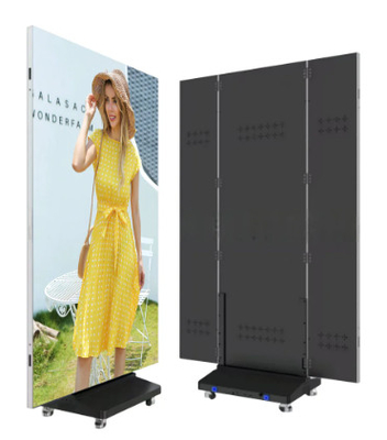 Triple-Foldable LED Poster Display: Portable, Seamless & Brilliance
