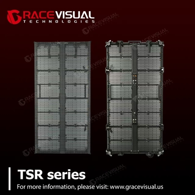 TSR Series Professional Transparent LED Display Adjustable P3.9-P7.8 Pixel Pitch | 7680Hz Ultra-Smooth Refresh Rate | 5000nits High Brightness