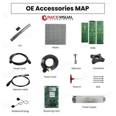 OE Series 5000nits Outdoor LED Display IP65 Front Service 23.5kg