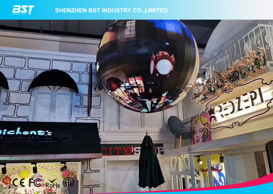 360 Degree Flex LED Video Wall , Waterproof Flexible LED Panel 1920Hz