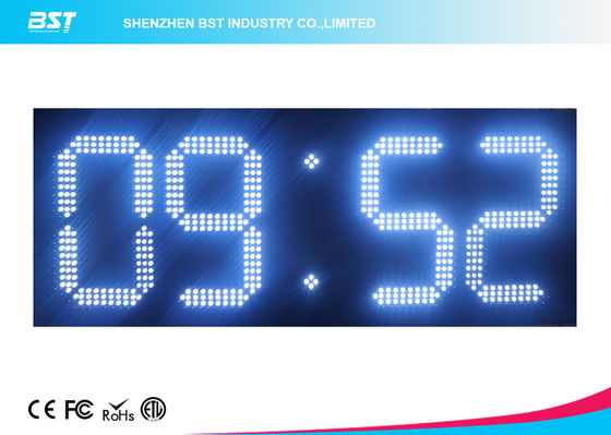 buy Custom 7 Segment White Led Digital Clock With Temperature Display online manufacturer