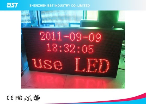 buy P7.62 Matrix Red Indoor Led Moving Message Sign With Aluminum Frame / USB Control online manufacturer