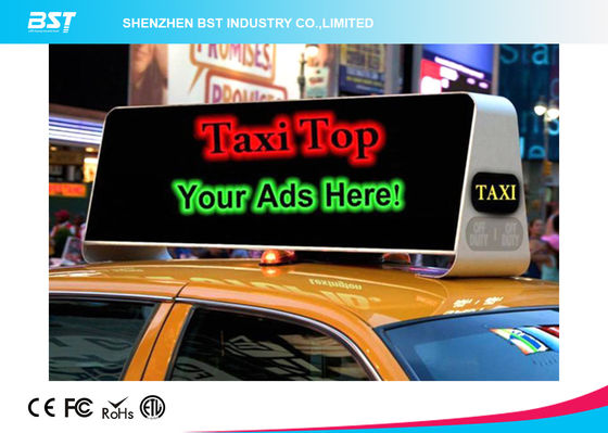 buy Commercial Taxi Rooftop Advertising Led Display 40000dots/Sqm , High Brightness online manufacturer