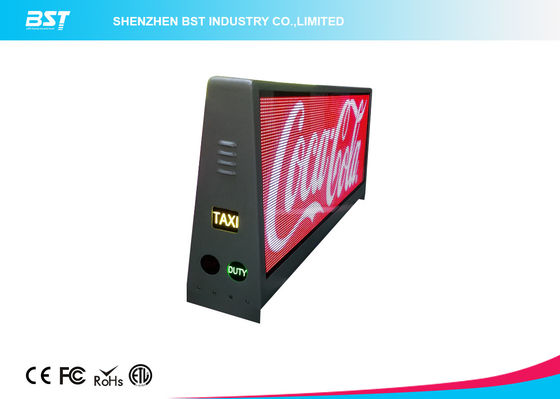 buy Outdoor Double Sided P5 Cab roof LED Display / Full Color Car Top Sign online manufacturer