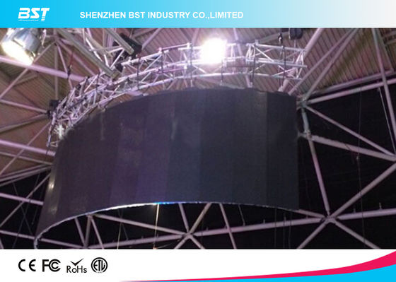 buy High Resolution P4 SMD2121 Flexible Led Video Curtain Screen 1R1G1B online manufacturer