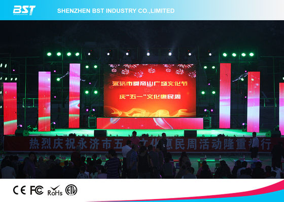 buy High Definition 3 In 1 SMD Rent Video Wall Displays , Small 6mm Led Screen 1R1G1B online manufacturer