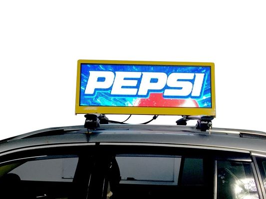 buy Wireless SMD2727 Taxi Led Display / Taxi Top Sign for Dynamic Advertising online manufacturer