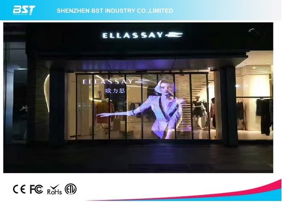 buy Indoor Electronic Decoration Transparent Led Display Wall For Shopping Center online manufacturer
