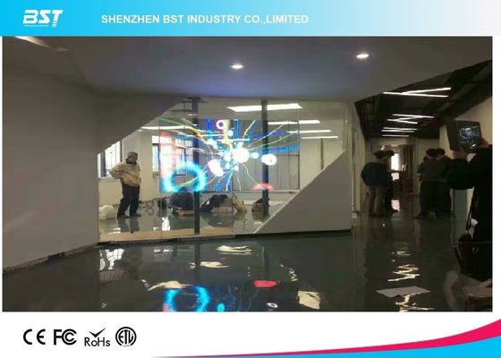 buy P16 Curtain Led Display Screen With Transparent Panels For Stage / Event / Advertising online manufacturer