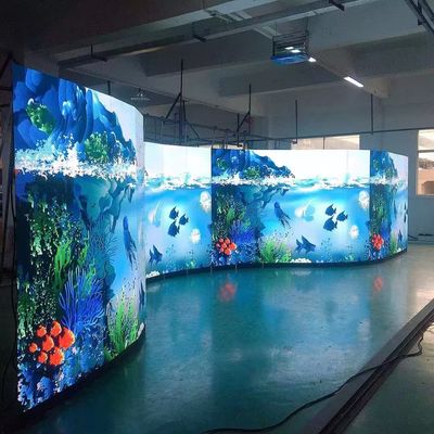 buy Concave or Convex Curved LED Wall with Enhanced Durability online manufacturer