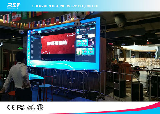 buy P4mm Indoor Indoor Advertising LED Display Full Color High Brightness Ultra Thin Design online manufacturer