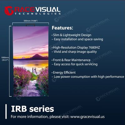 buy IRB Series Indoor LED Display – 7680Hz High Refresh, 1.9mm–3.9mm Pixel Pitch, Curved Panel Options, Crash-Proof &amp; Tool-Free Modular Design online manufacturer