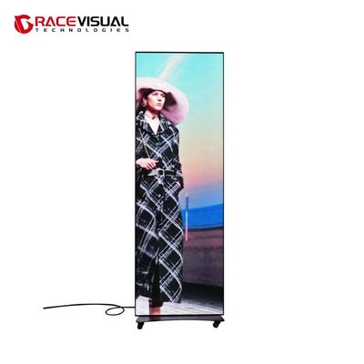 buy P2.5mm Indoor LED Poster – 640x1920mm UHD Display, 3840Hz Refresh, WiFi Control, Mobile Stand with Bracket &amp; Wheels online manufacturer