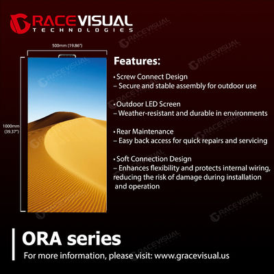 buy ORA Series P3.9 Outdoor Rental LED Display-500x1000mm economical rental led panel, 7680HZ high refresh rate online manufacturer