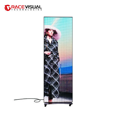 buy Iposter LED Display Screen – Lightweight 35kg, 1.2–2.5mm Pixel Pitch, Mobile &amp; Cloud Control, Slim Design, Multiple Mounting Options with Wheels, Base &amp; Hanging Ring online manufacturer