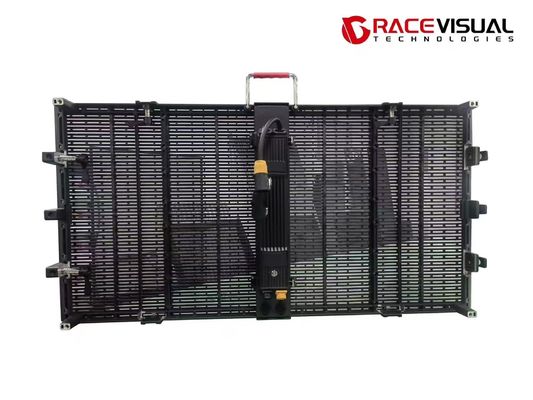 buy P3.9-7.8mm Transparent Outdoor Rental 7680Hz Refresh Rate 5000nits Brightness 1mx0.5m LED Display  online manufacturer