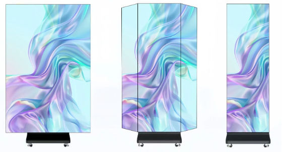 buy Trifoldable Indoor LED Poster Display is seamless and  brilliant with ideal for luxury retail exhibitions and hospitality online manufacturer