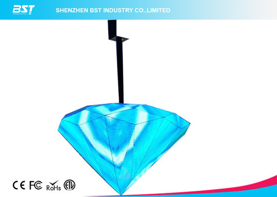 buy High Resolution Flexible LED Display For Home Hanging Type Diamond Shape online manufacturer